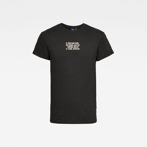 G-star T-shirt - Chest text graphic r t black Cene