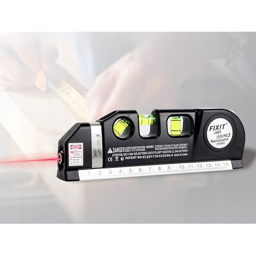  Multifunkcijska aku. laserska vodna libela 19cm z tračnim metrom 250cm USB Slike