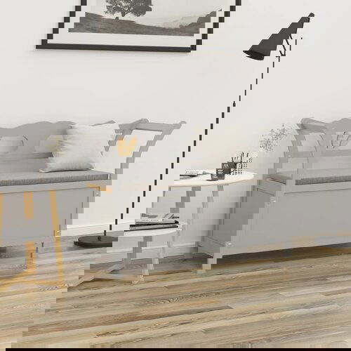 vidaXL Klupa siva 107 x 45 x 75 5 cm od masivne jelovine Cijene