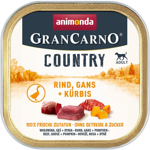  Varčno pakiranje animonda GranCarno Adult Country 44 x 150 g - Govedina, gos in buča Cene