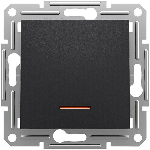 Schneider Electric Asfora Izmjenični prekidač s kontrolnom lampicom (Antracit, 10 A, Kontrolna lampica, bez okvira) Slike