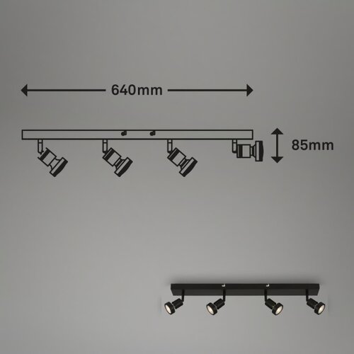 BRILONER 2926-045 - LED spot svetlo 4xGU10/4,9W/230V Slike