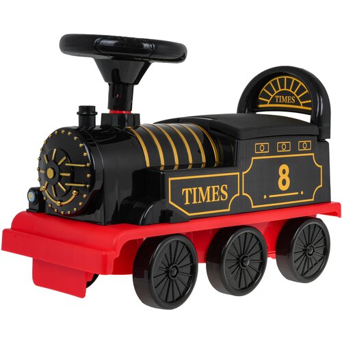  Guralica za bebe Retro locomotiva - crna Slike