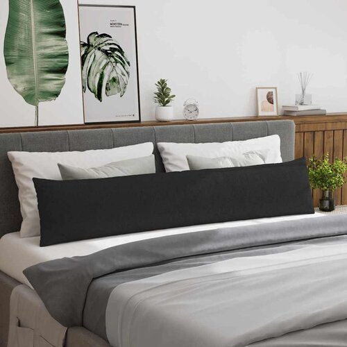  Jastučići za sofu 2 pcs Crna 200 x 40 cm tkanina Slike