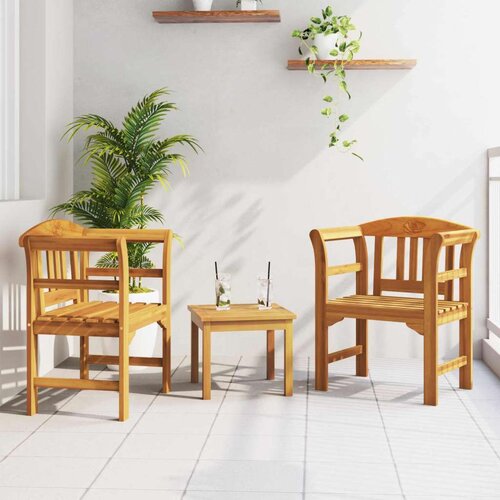  Vrtna sedežna garnitura vrtnica 3 pcs Naravna, (5000154817) Cene