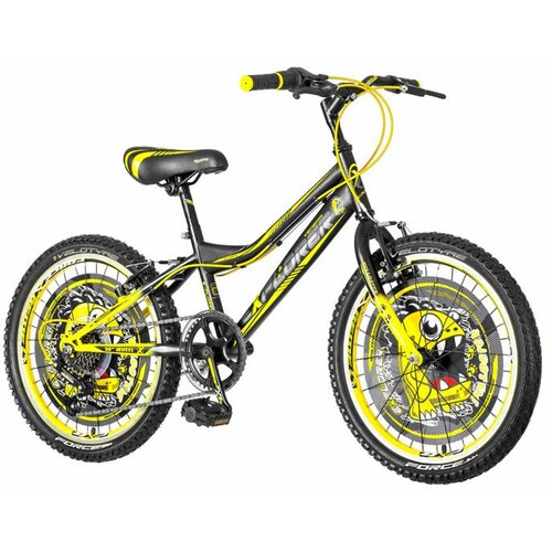 Magnet Bicikl Explorer Rhino 20/11/Žuti/Ram 11/Točak 20/Brzine 6/Kočnica V brake Slike