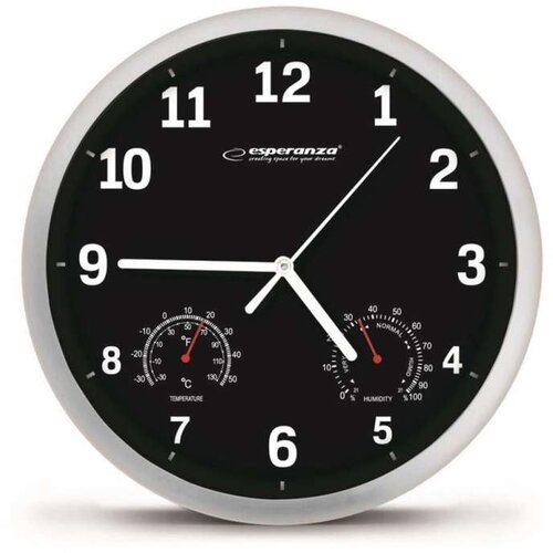 Esperanza EHC016K Mechanical wall clock Round Black Cijene