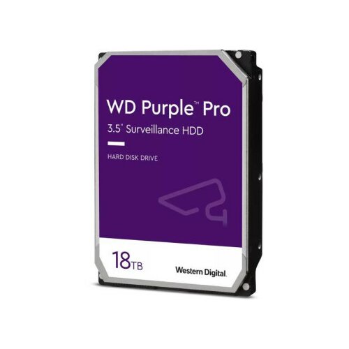 Wd 18TB 3.5 inča SATA III 512MB IntelliPower 181PURP purple pro hard disk Slike