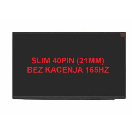  led ekran za laptop 15.6 slim 40pin 21mm kraci bez kacenja 165hz narrow Cene