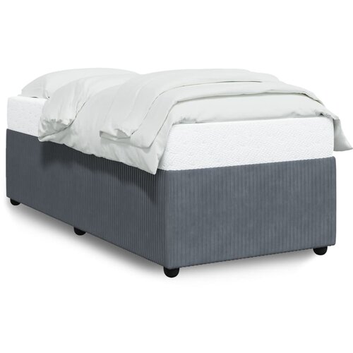 VidaXL Posteljni okvir temno siv 80x200 cm žamet Slike