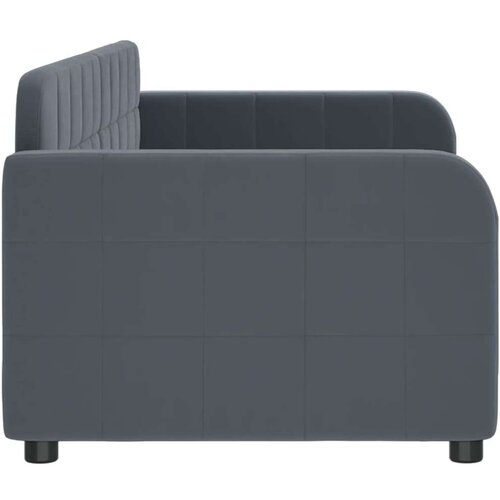 vidaXL Raztegljiva postelja temno siva 80x200 cm žamet Cene