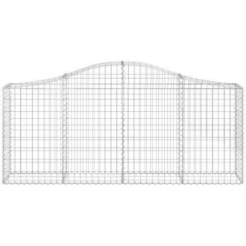  Lučne gabionske ko&amp;scaron;are 13 kom 200x30x80/100cm pocinčano željezo Slike
