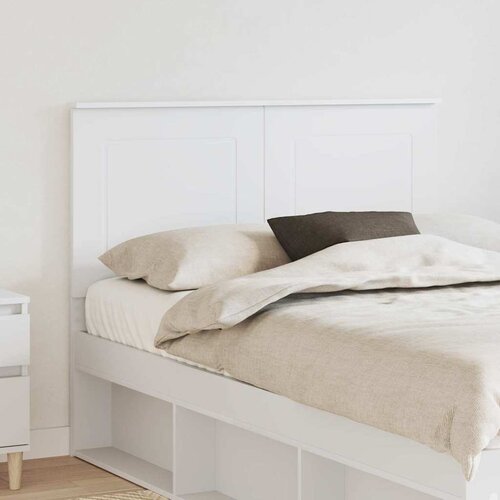 vidaXL Vzglavje z vzglavjem Bela 120 cm Konstruiran les Cene