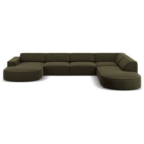Micadoni Home Zeleni bar&amp;scaron;unasti kutni kauč (desni kut) Jodie - Slike