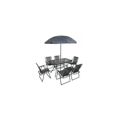Expert baštenska garnitura sto 120 x 70 x 70 cm i 6 stolica sa suncobranom Vienna Cijene