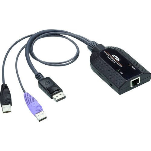 Aten KVM adapterski kabel [1x mo&scaron;ki konektor USB 2.0 tipa A\, mo&scaron;ki konektor DisplayPort - 1x RJ45 vtičnica], (20417188) Cene