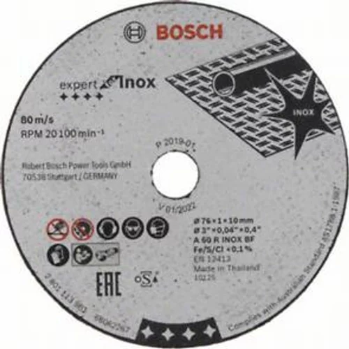 Bosch Expert for Inox rezna ploča, ravna (za GWS 10,8-76 V-EC)
