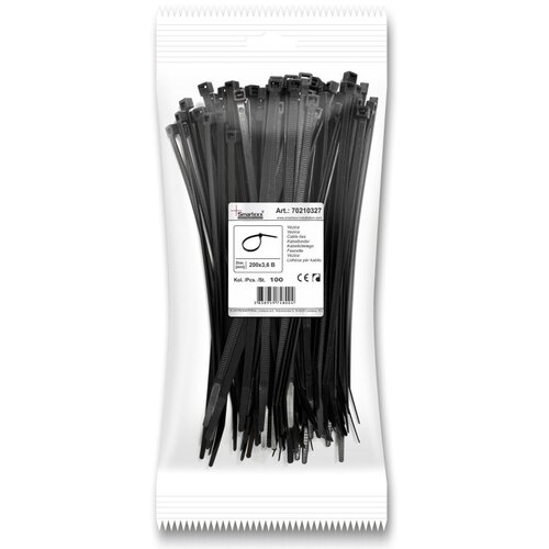 SMARTEXX Vezice (Crne boje, 200 x 3,6 mm, 100 Kom.) Cijene