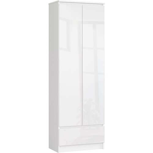 AKORD OFISNA POLICA KABINET R 60 cm CLP 1 Predal 2 VRATA BELO/ BELO SJAJ, (21714275) Cene