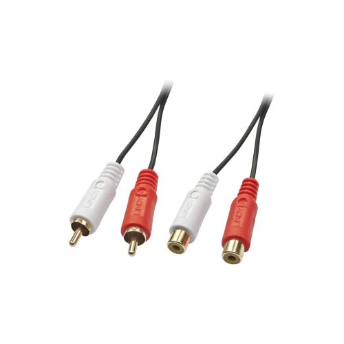 Lindy 35674 Cinch audio produžetak [2x muški cinch konektor - 2x ženski cinch konektor] 10.00 m crna Cijene