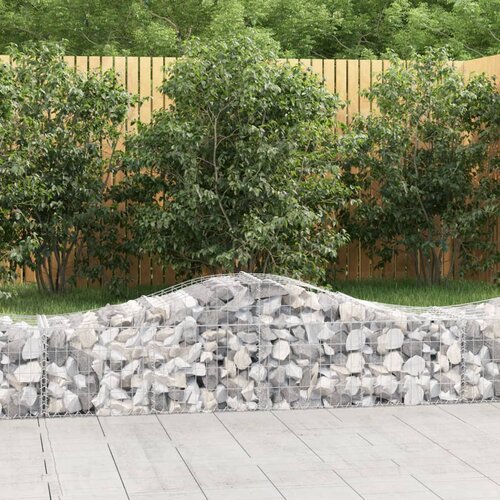 vidaXL obokane gabion košare 11 kosov 200x50x40/60 cm pocinkano železo Cene