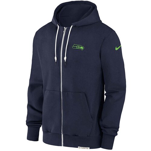 Nike mu&amp;scaron;ka Seattle Seahawks Dri-FIT 2023 Sideline Player zip majica sa kapuljačom Slike