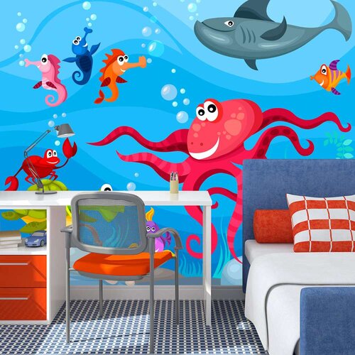 Tapeta - Octopus and shark 250x193 Cene
