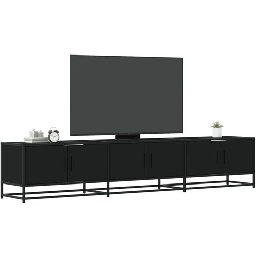 VidaXL TV omarica črna 210x35x41 cm inženirski les Slike