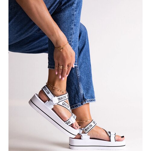 Big Star White platform sandals Slike