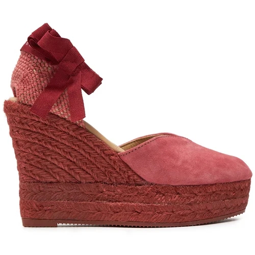 Manebi Espadrile Hamptons Heart-Shaped Wedge Espadrilles W 2.1 WH Roza