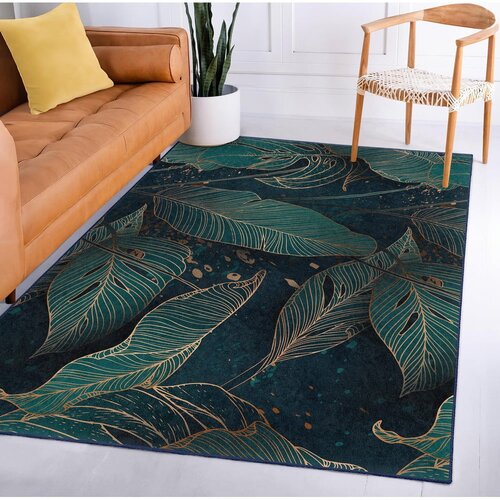 Mila Home modrozelen pralen tekač 80x200 cm midnight jungle &amp;ndash; Slike