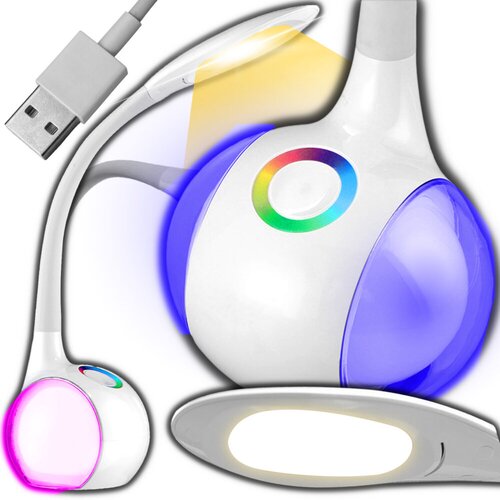 Moderna velika LED 256 RGB svetilka namizna USB touch Cene