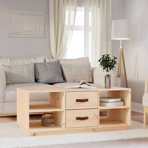 The Living Store Klubska mizica 100x50x41 trdna borovina - Klubska Mizica, (21573969) Cene