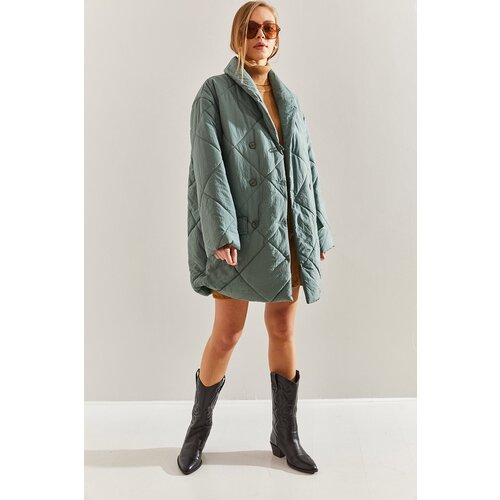 Bianco Lucci Women's Buttoned Oversize Puffer Coat Cene