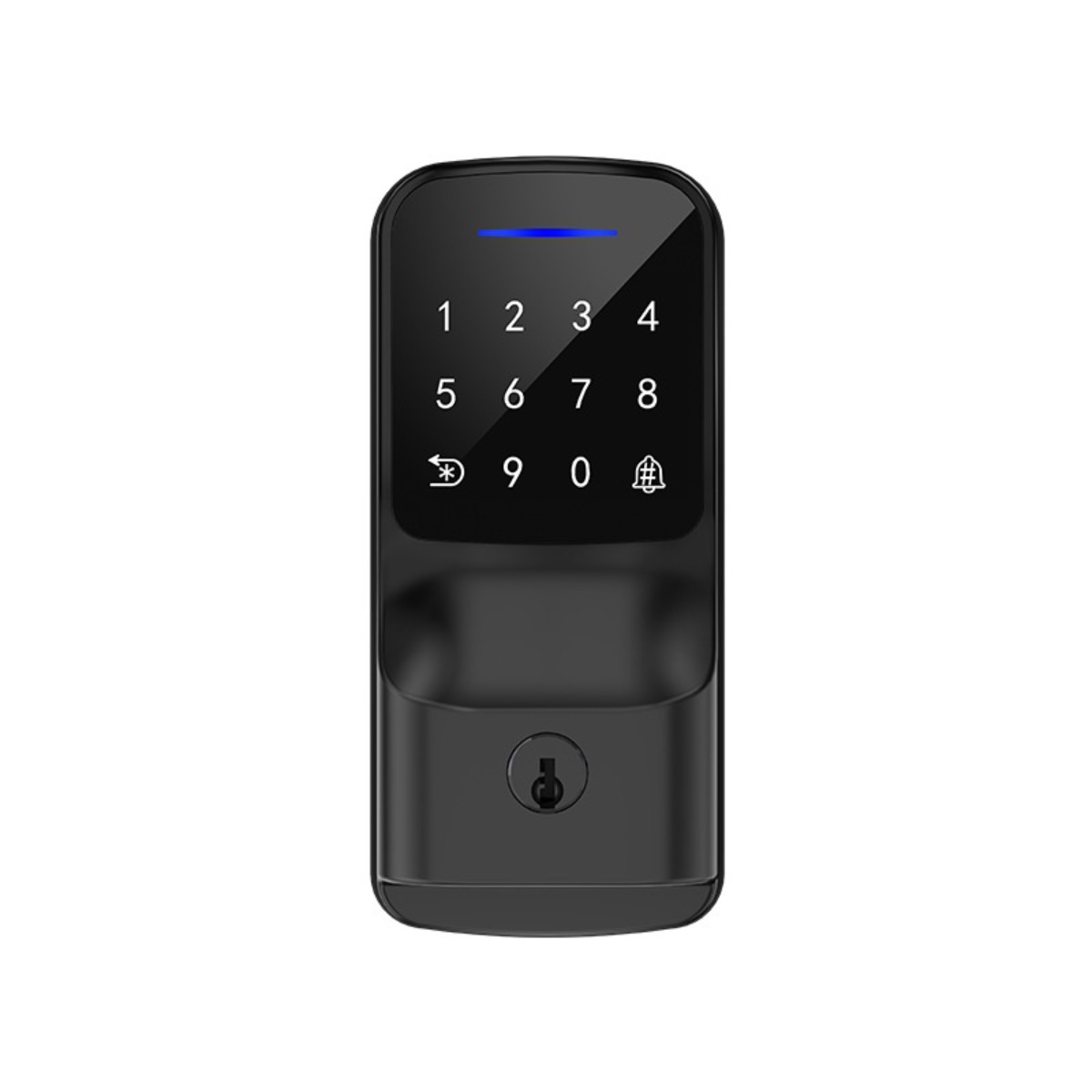 INF Single-Latch Fingerprint Smart Door Lock with Tuya Bluetooth and PIN Keypad, (5000158618) Slike