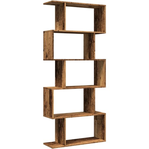  pregrada / regal za knjige 5 razina 70x24x161 cm drveni Slike
