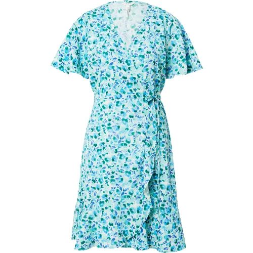 Object Košulja haljina 'Papaya' plava / menta / bijela