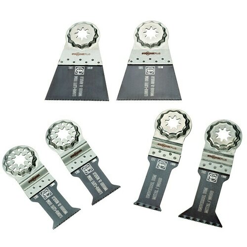 Fein Set pribora Best of E-Cut Starlock Plus Wood &amp;amp;amp; Metal (6-delni, Starlock Max) Slike