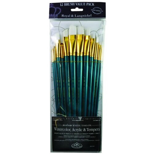  Četke Royal &amp;amp; Langnickel - 12-delni set (Set četki - ravne) Slike