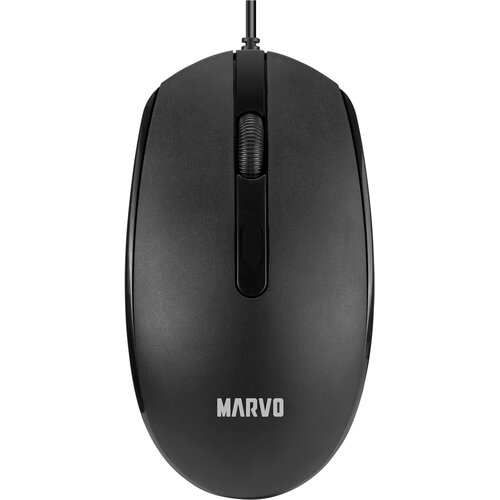 Marvo Office MS003 žična pisarni&scaron;ka mi&scaron;ka črne barve Cene
