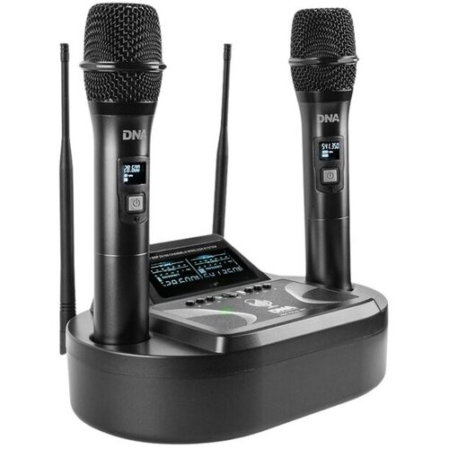 DNA PROFESSIONAL UMA VOCAL SET - double wireless set (2 x handheld microphones + receiver with microphone charging station) Slike