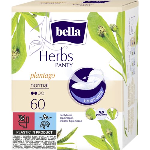 Bella Herbs Plantago dnevni ulo&scaron;ci bez parfema 60 kom Cijene