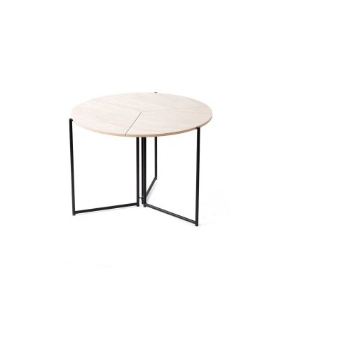 Hanah home Trpezarijski sto na razlvačenje Yaprak 1204, 100x72x100 cm, Bež Cene