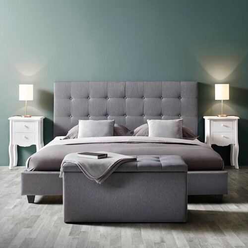Bessagi Home Oblazinjena Postelja Frederico, Siva, 180 X 200 Cm Slike