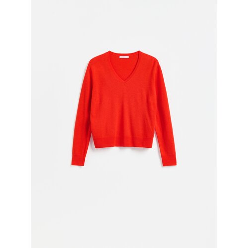 Reserved Džemper od merino vune - crvena Cene