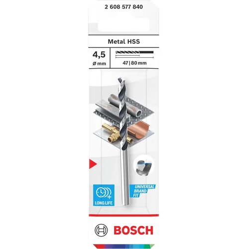 Bosch Svrdlo za metal metal HSS, 4,5 x 47 x 80 mm, prihvat CYL Cijene