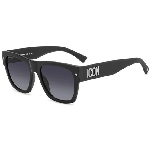 Dsquared2 ICON0004/S P5I/9O ONE SIZE (55) Črna/Siva