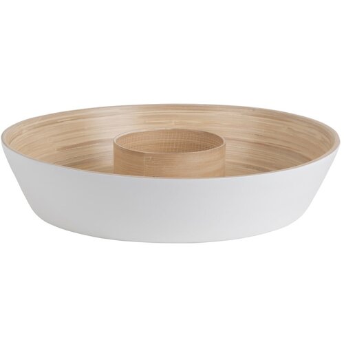 PT LIVING Bela bambusova servirna posoda ø 30 cm Puro – Cene