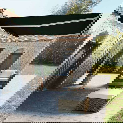  Samostojeća tenda na ručno uvlačenje 450 x 350 cm antracit Cijene