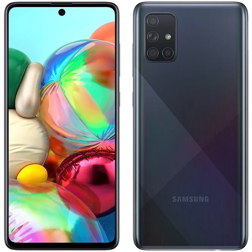 Samsung Obnovljeno - znaki rabe - Galaxy A71 crn 4G 128 GB 6 GB ram - vidne oznake uporabe obnovljeno, (21581492)